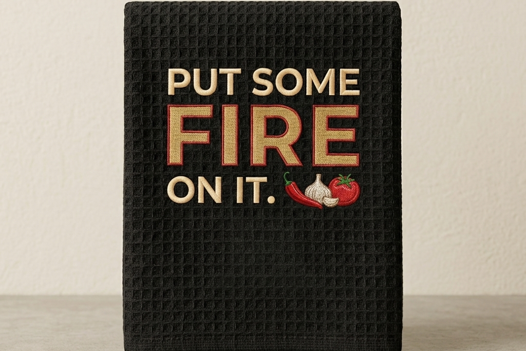 Fire & Clove “Put Some Fire On It” Kitchen Towel